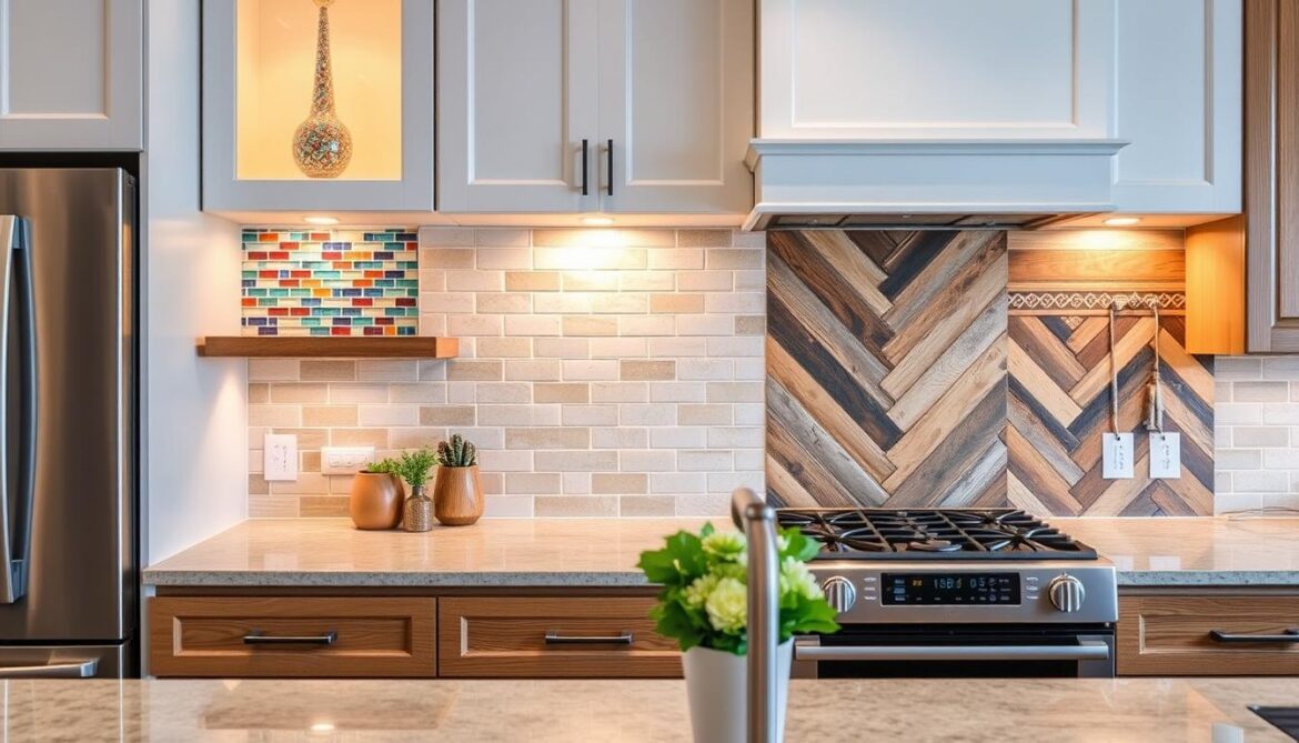 DIY-Kitchen-Backsplash DIY Kitchen Backsplash