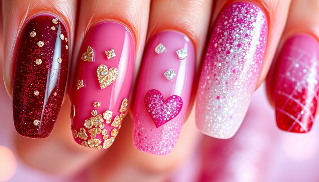 glitter nail designs